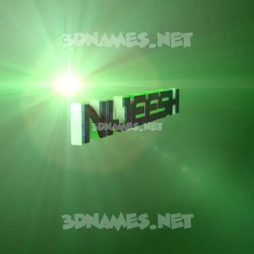 nijeesh in Green Light style - 3D name wallpaper nijeesh in Green Light style - 3D name wallpaper