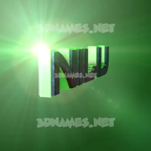 nilu in Green Light style - 3D name wallpaper nilu in Green Light style - 3D name wallpaper