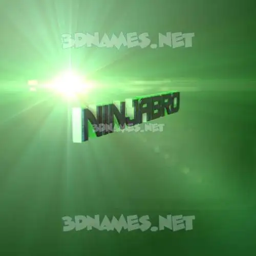 ninjabro in Green Light style - 3D name wallpaper ninjabro in Green Light style - 3D name wallpaper