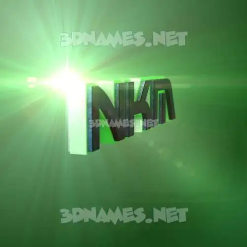 nkm in Green Light style - 3D name wallpaper nkm in Green Light style - 3D name wallpaper