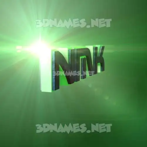 nmk in Green Light style - 3D name wallpaper nmk in Green Light style - 3D name wallpaper