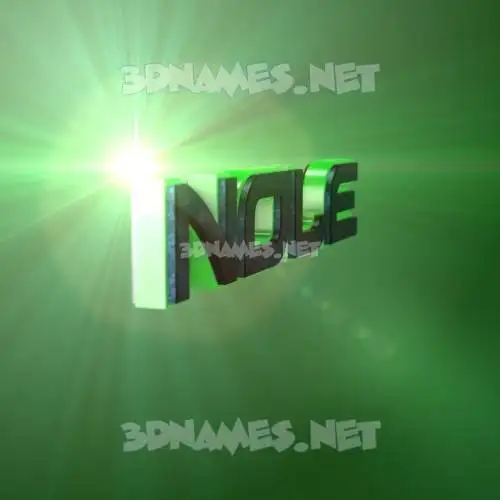 nole in Green Light style - 3D name wallpaper nole in Green Light style - 3D name wallpaper