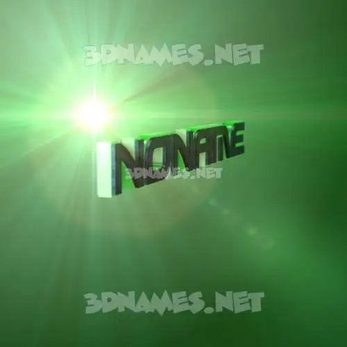 noname in Green Light style - 3D name wallpaper noname in Green Light style - 3D name wallpaper