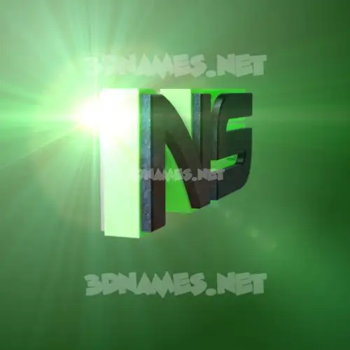 ns in Green Light style - 3D name wallpaper ns in Green Light style - 3D name wallpaper