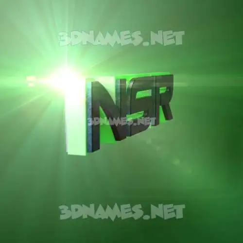 nsr in Green Light style - 3D name wallpaper nsr in Green Light style - 3D name wallpaper