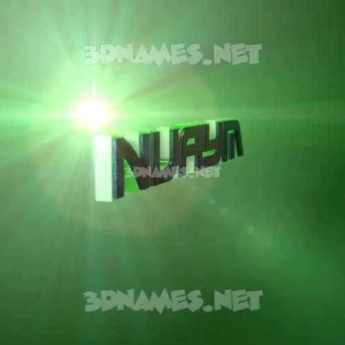 nuaym in Green Light style - 3D name wallpaper nuaym in Green Light style - 3D name wallpaper