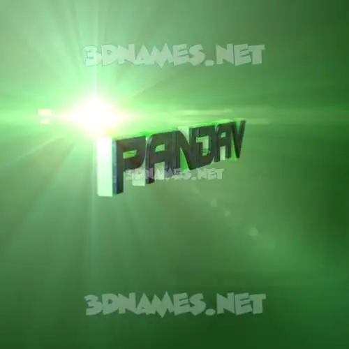 pandav in Green Light style - 3D name wallpaper pandav in Green Light style - 3D name wallpaper