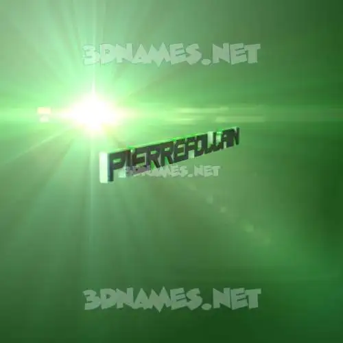 pierrefollain in Green Light style - 3D name wallpaper pierrefollain in Green Light style - 3D name wallpaper