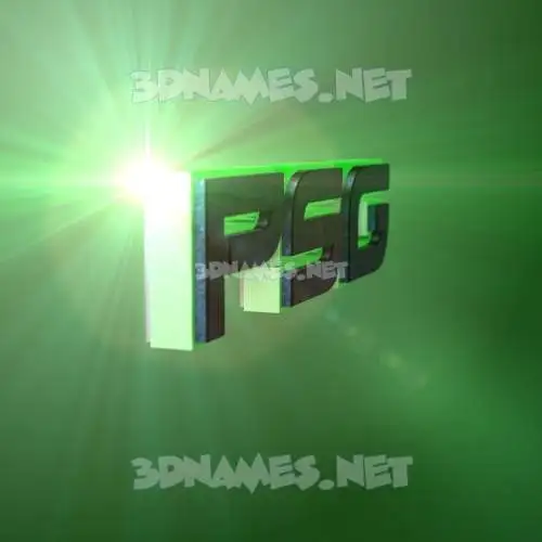 psg in Green Light style - 3D name wallpaper psg in Green Light style - 3D name wallpaper