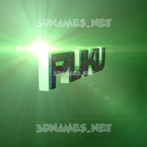 puku in Green Light style - 3D name wallpaper puku in Green Light style - 3D name wallpaper