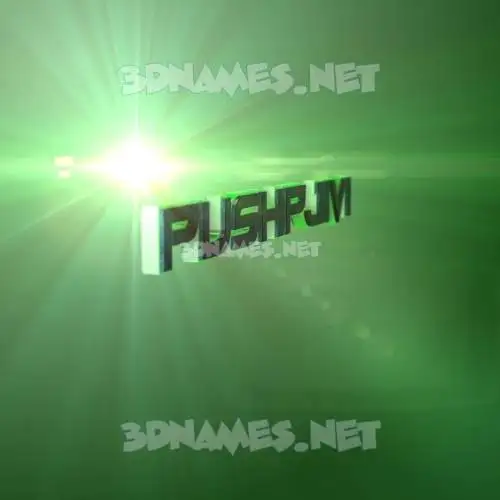 pushpjivi in Green Light style - 3D name wallpaper pushpjivi in Green Light style - 3D name wallpaper