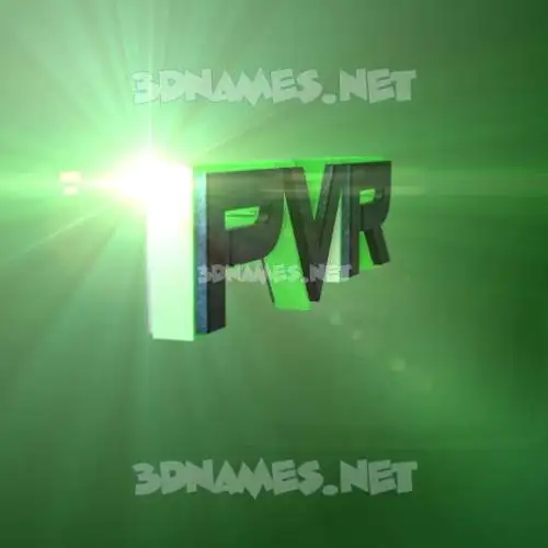 pvr in Green Light style - 3D name wallpaper pvr in Green Light style - 3D name wallpaper