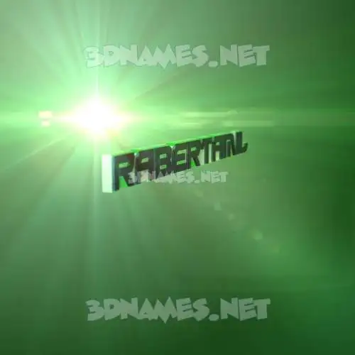 rabertamil in Green Light style - 3D name wallpaper rabertamil in Green Light style - 3D name wallpaper