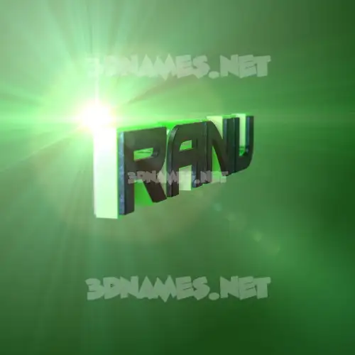 ranu in Green Light style - 3D name wallpaper ranu in Green Light style - 3D name wallpaper