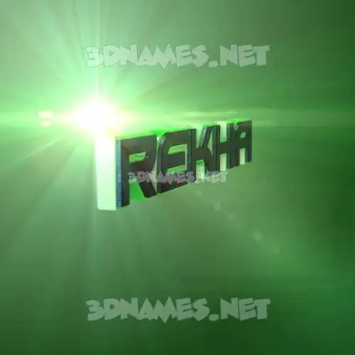 rekha in Green Light style - 3D name wallpaper rekha in Green Light style - 3D name wallpaper