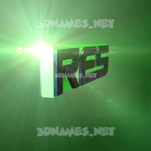 res in Green Light style - 3D name wallpaper res in Green Light style - 3D name wallpaper