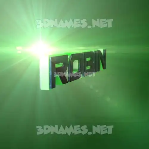 robin in Green Light style - 3D name wallpaper robin in Green Light style - 3D name wallpaper