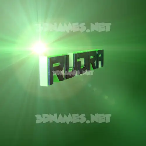rudra in Green Light style - 3D name wallpaper rudra in Green Light style - 3D name wallpaper