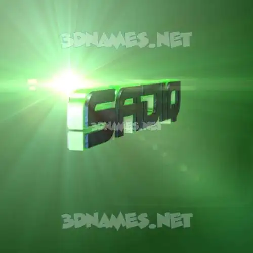 sadiq in Green Light style - 3D name wallpaper sadiq in Green Light style - 3D name wallpaper