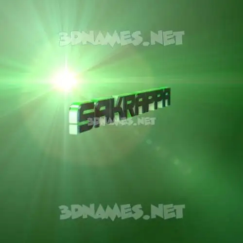 sakrappa in Green Light style - 3D name wallpaper sakrappa in Green Light style - 3D name wallpaper