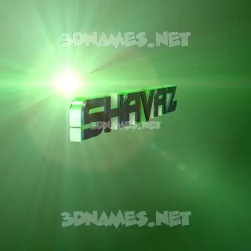 shavaz in Green Light style - 3D name wallpaper shavaz in Green Light style - 3D name wallpaper