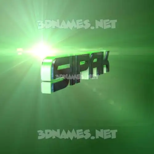 sipak in Green Light style - 3D name wallpaper sipak in Green Light style - 3D name wallpaper