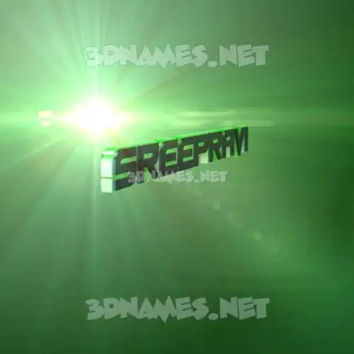 sreepravi in Green Light style - 3D name wallpaper sreepravi in Green Light style - 3D name wallpaper