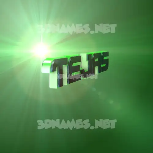 tejas in Green Light style - 3D name wallpaper tejas in Green Light style - 3D name wallpaper