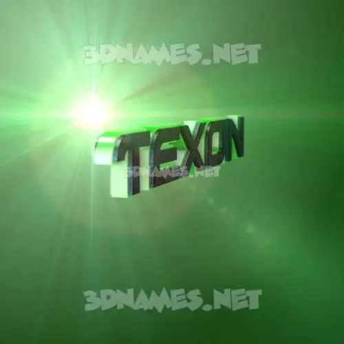texon in Green Light style - 3D name wallpaper texon in Green Light style - 3D name wallpaper