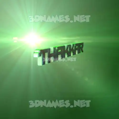 thakkar in Green Light style - 3D name wallpaper thakkar in Green Light style - 3D name wallpaper
