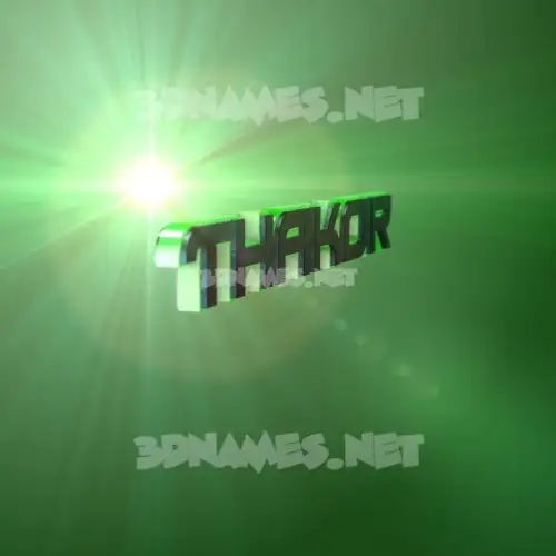 thakor in Green Light style - 3D name wallpaper thakor in Green Light style - 3D name wallpaper