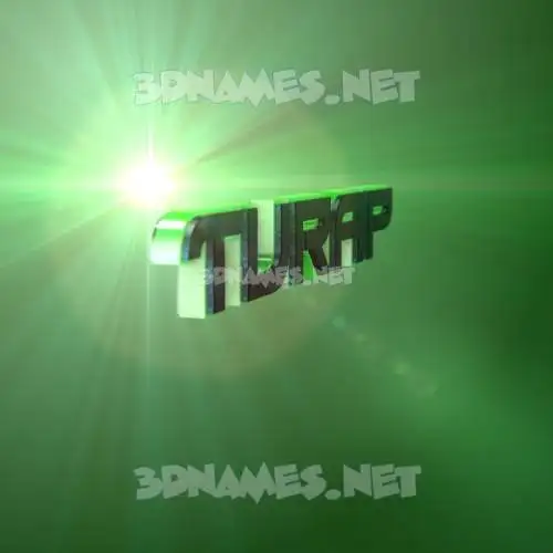 turap in Green Light style - 3D name wallpaper turap in Green Light style - 3D name wallpaper