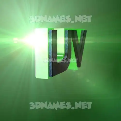 uv in Green Light style - 3D name wallpaper uv in Green Light style - 3D name wallpaper