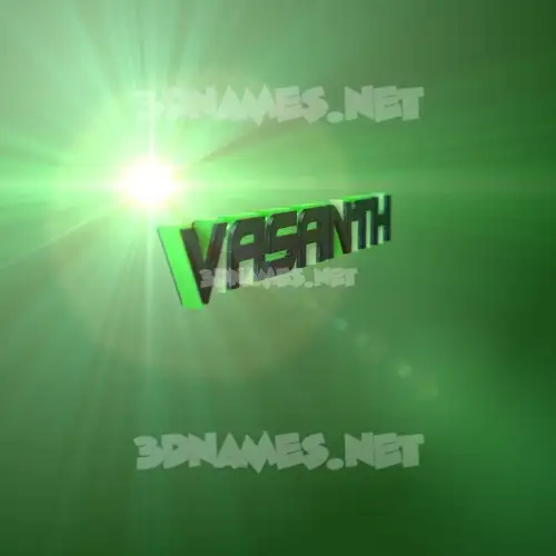 vasanth in Green Light style - 3D name wallpaper vasanth in Green Light style - 3D name wallpaper