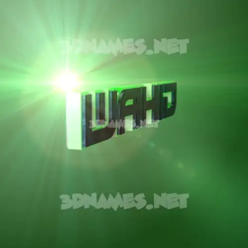 wahid in Green Light style - 3D name wallpaper wahid in Green Light style - 3D name wallpaper
