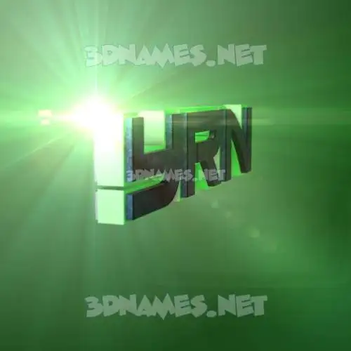 yrn in Green Light style - 3D name wallpaper yrn in Green Light style - 3D name wallpaper