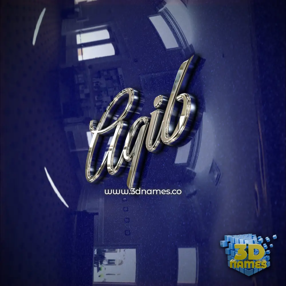 aqib in Metalic Blue style - 3D name wallpaper aqib in Metalic Blue style - 3D name wallpaper