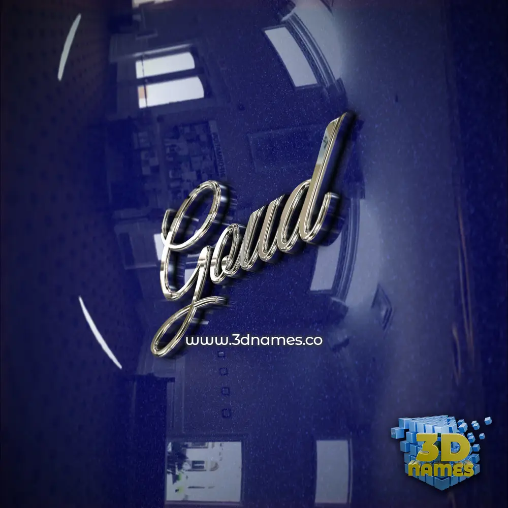 goud in Metalic Blue style - 3D name wallpaper goud in Metalic Blue style - 3D name wallpaper