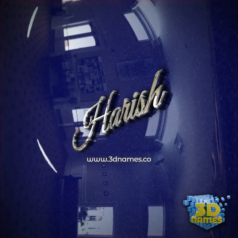 harish in Metalic Blue style - 3D name wallpaper harish in Metalic Blue style - 3D name wallpaper