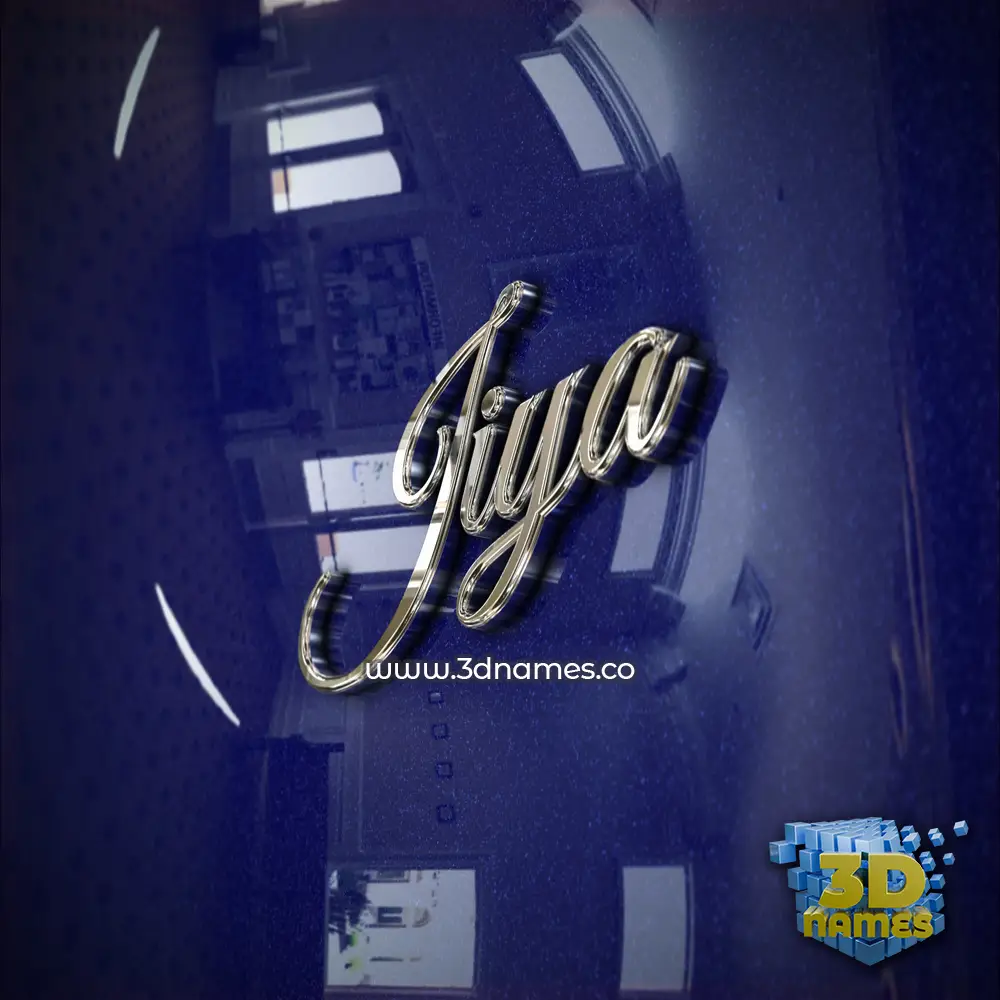 jiya in Metalic Blue style - 3D name wallpaper jiya in Metalic Blue style - 3D name wallpaper