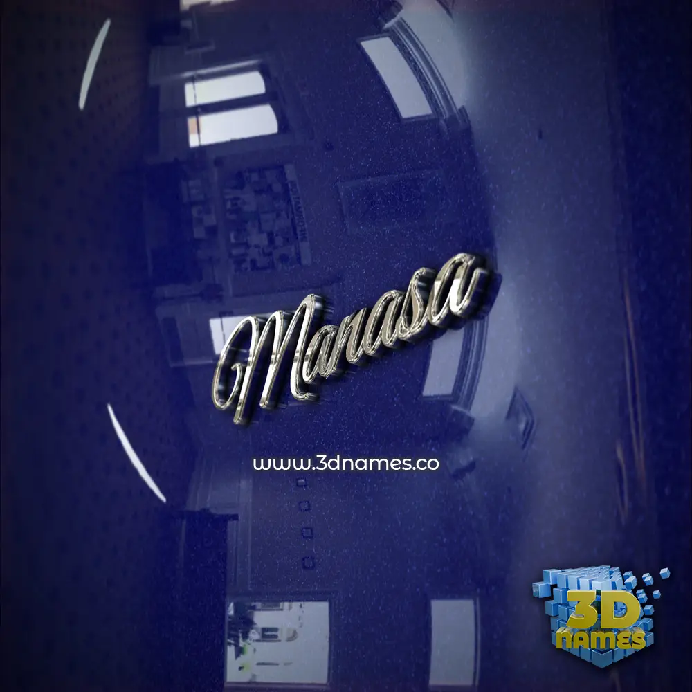 manasa in Metalic Blue style - 3D name wallpaper manasa in Metalic Blue style - 3D name wallpaper