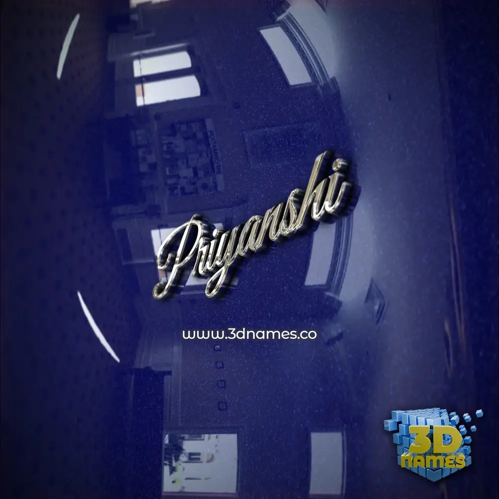 priyanshi in Metalic Blue style - 3D name wallpaper priyanshi in Metalic Blue style - 3D name wallpaper