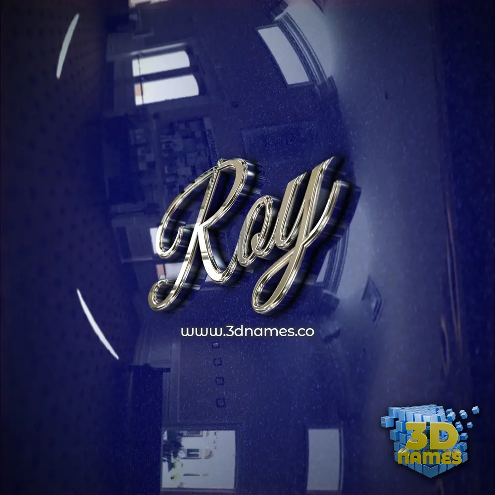 roy in Metalic Blue style - 3D name wallpaper roy in Metalic Blue style - 3D name wallpaper