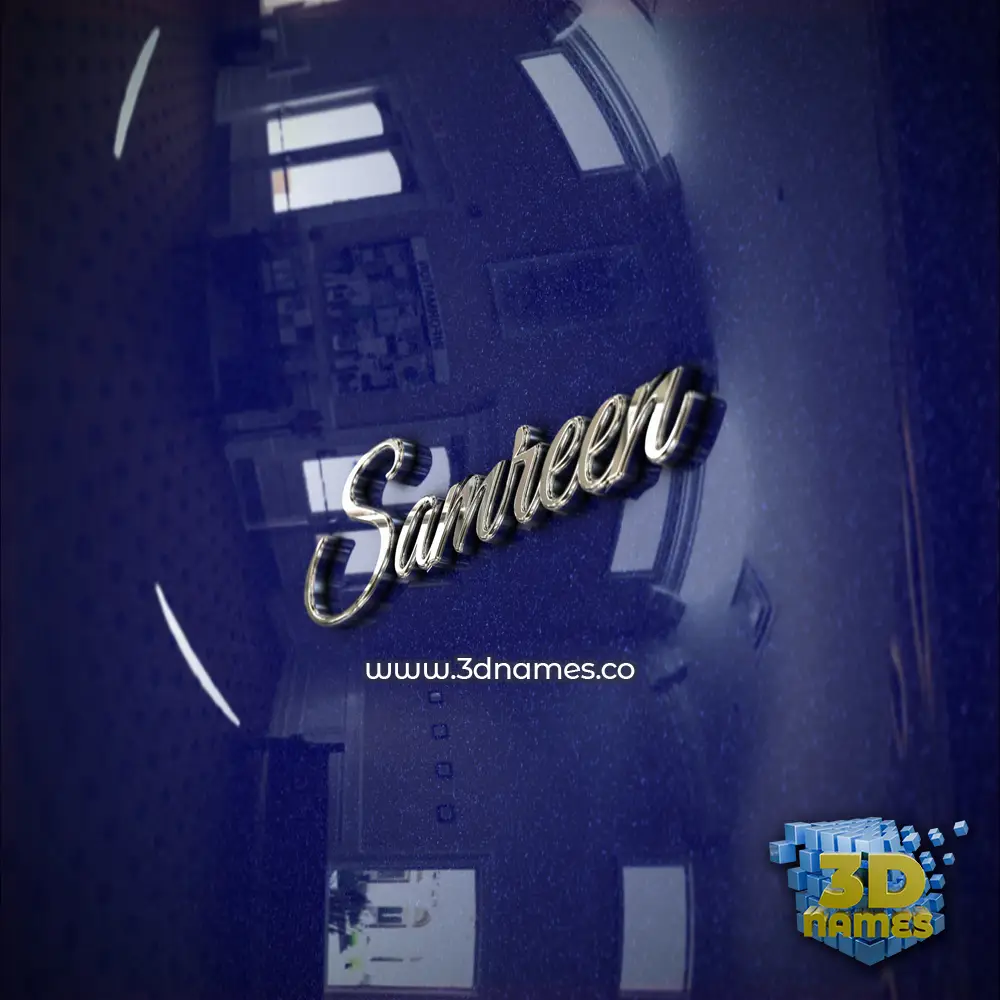 samreen in Metalic Blue style - 3D name wallpaper samreen in Metalic Blue style - 3D name wallpaper