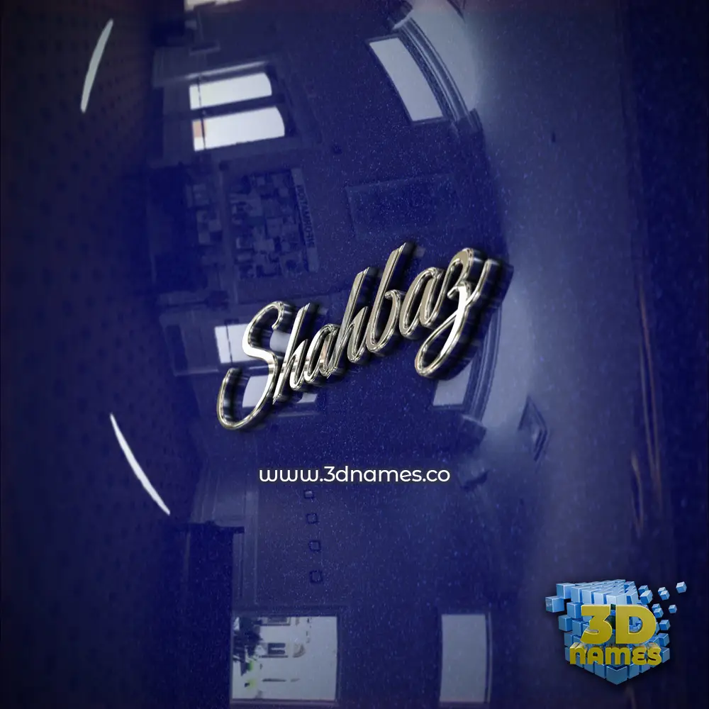 shahbaz in Metalic Blue style - 3D name wallpaper shahbaz in Metalic Blue style - 3D name wallpaper