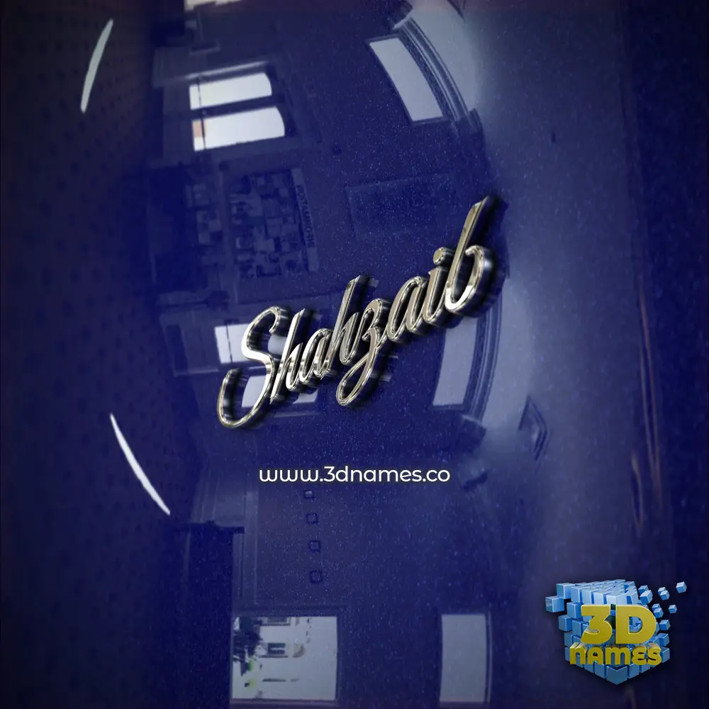 shahzaib in Metalic Blue style - 3D name wallpaper shahzaib in Metalic Blue style - 3D name wallpaper