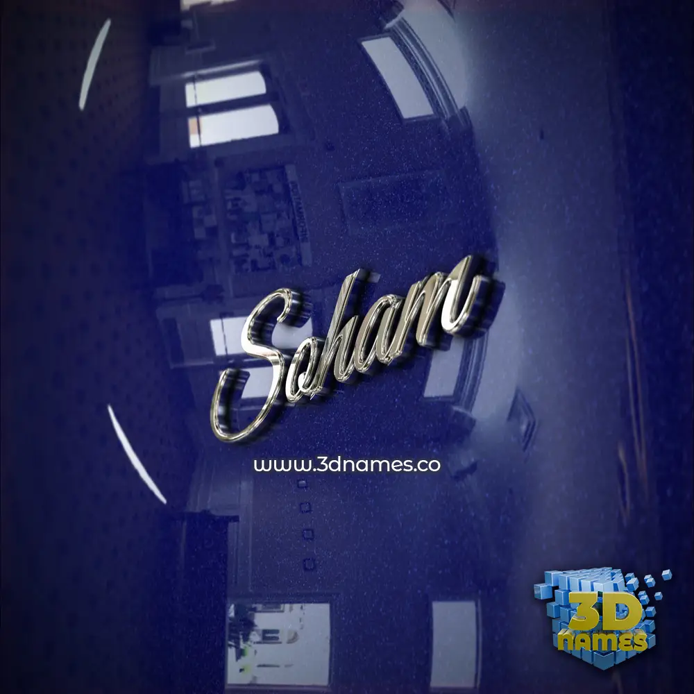 soham in Metalic Blue style - 3D name wallpaper soham in Metalic Blue style - 3D name wallpaper