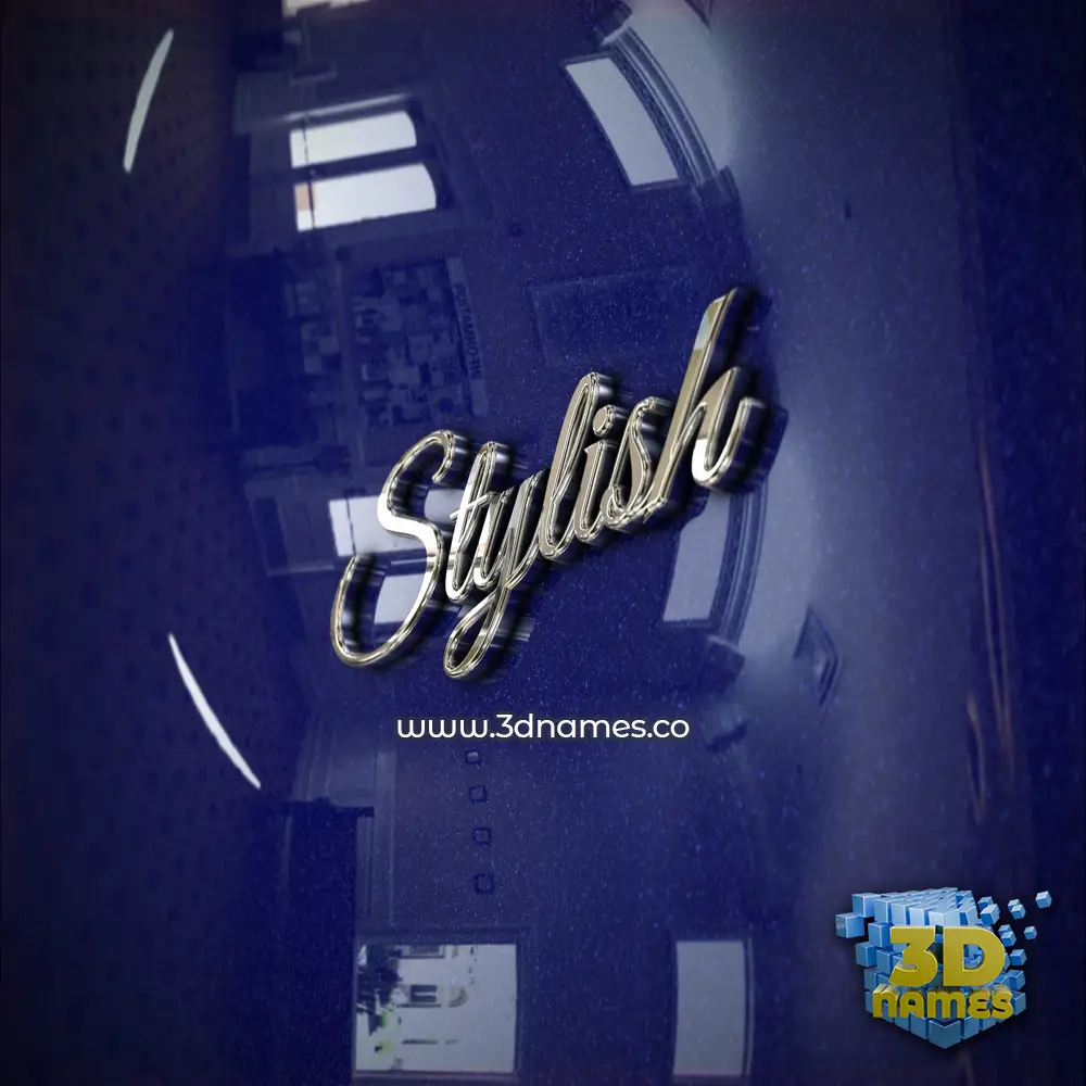 stylish in Metalic Blue style - 3D name wallpaper stylish in Metalic Blue style - 3D name wallpaper