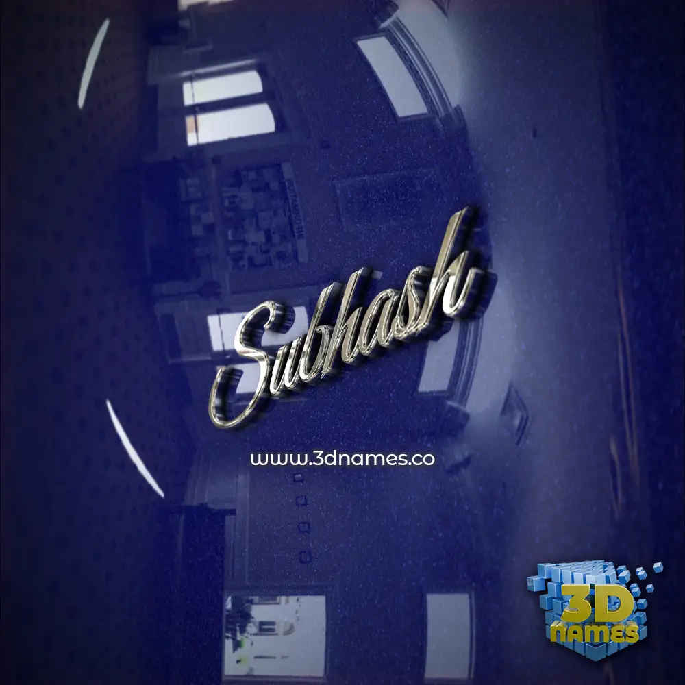 subhash in Metalic Blue style - 3D name wallpaper subhash in Metalic Blue style - 3D name wallpaper