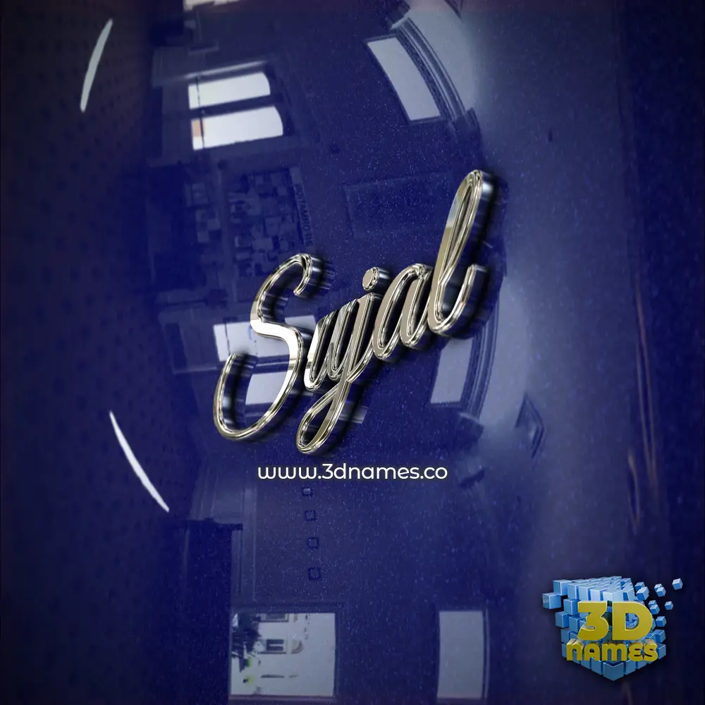 sujal in Metalic Blue style - 3D name wallpaper